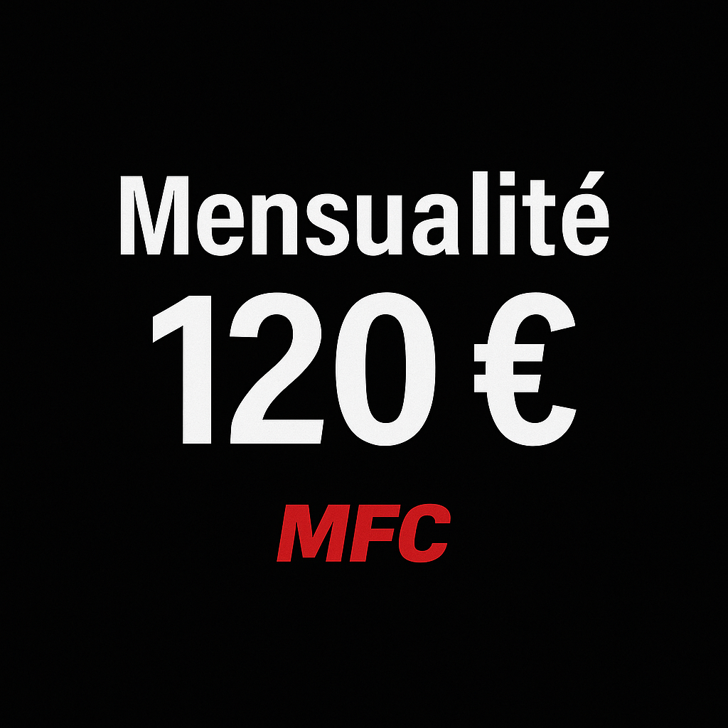 Mensualité 120 € Majeur/ Mineur (Loisir & Compétiteur)
