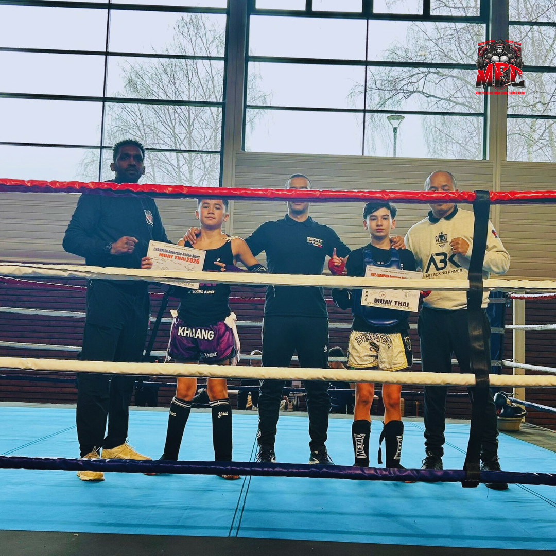 Championnat AURA 2026 AFMT à Arbent – équipe du Montluçon Fight Club