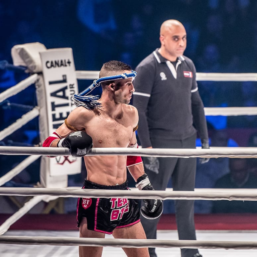 Jérémie Aumaitre sur le ring